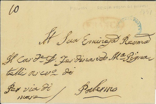 Lettera franca regia posta - lettera, di
