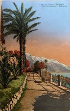 Cartolina Bellagio Como Villa Serbelloni viaggiata 1926