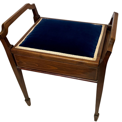 Sgabello pianoforte edoardiano