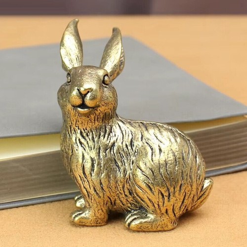 Statua coniglio ottone piccolo