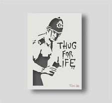 Stencil da parete Banksy Thug