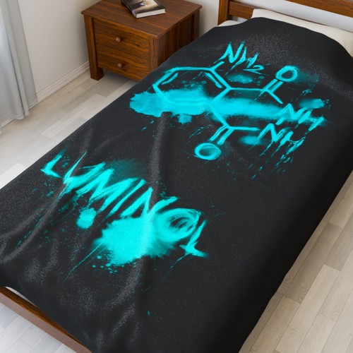 Coperta velluto luminol - in,