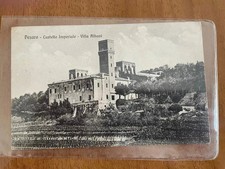CARTOLINA PESARO CASTELLO IMPERIALE VILLA ALBANI V1909
