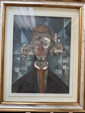 Quadro Luigi Sciuto – Pagliaccio (30x40) con cornice