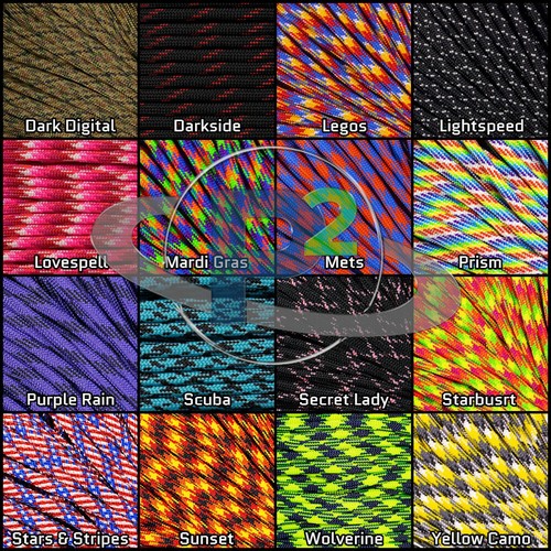 550 paracord fili - 7,