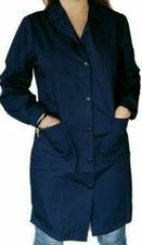 CAMICE/GREMBIULE BLU DA LAVORO 100% COTONE - Donna