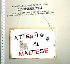 TARGA ATTENTI AL CANE