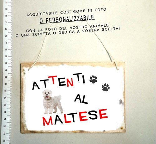 Targa attenti cane - targa,