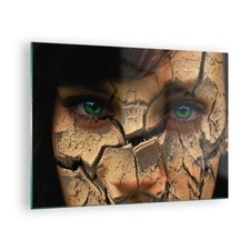 Quadro su Vetro 70x50cm Donna