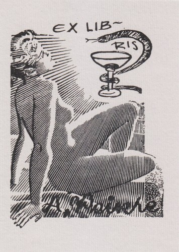 Libris bookplate august - libris, di