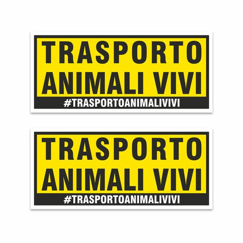 Adesivi trasporto animali vivi - animali,