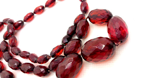 Collana vintage ambra - vintage,