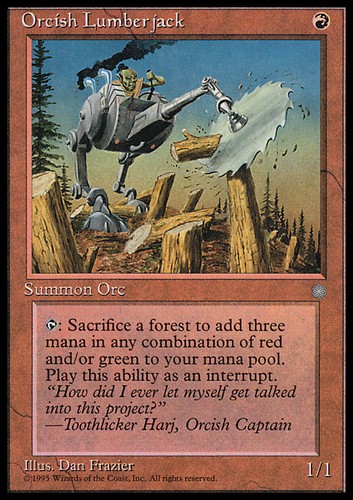 Mtg orcish lumberjack - mtg,
