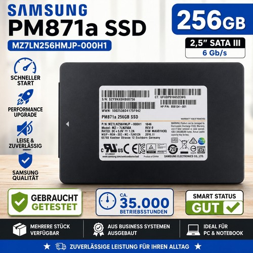 Samsung pm871a 256gb ssd - 💾samsung,