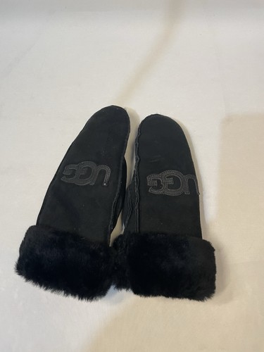 Guanti ugg neri con pelliccia - ugg,