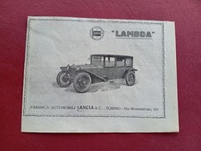 LANCIA LAMBDA     Pubblicita'