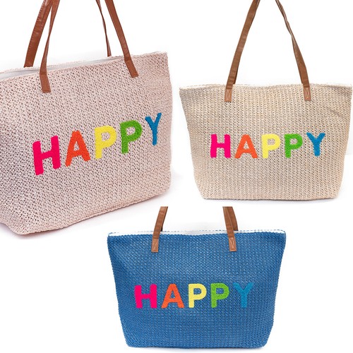 Borsa spiaggia grande - borsa, happy