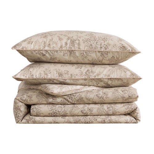 Copripiumino beige floreale - copripiumino,