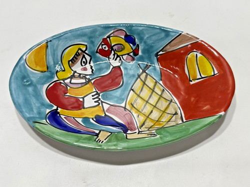 Piatto ceramica artistica