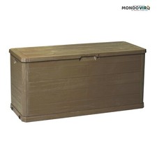 Cassapanca con contenitore baule rattan da casa box esterno per giardino panca  