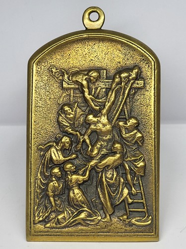 Arte medaglia bronzo gesù - arte/medaglia,