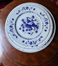 1 set di piatti (piano fondo frutta)porcellana CIPA disegno floreale