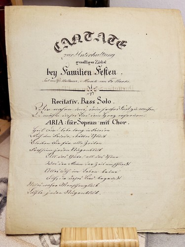 Antica cantata aria soprano - cantata,
