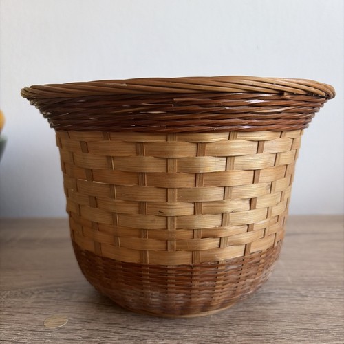 Vintage wicker planter - wicker,