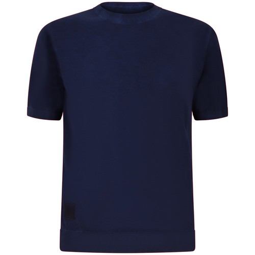 Blauer shirt in maglia - maglia, blu