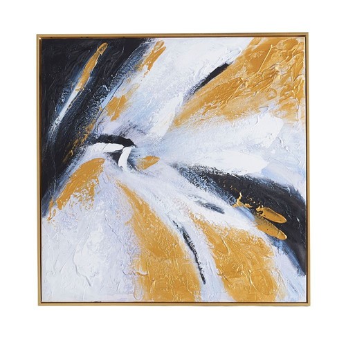 Quadro astratto oro - astratto, bianco