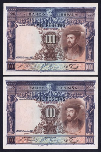 Pareja 1000 pesetas 1925