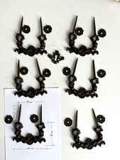 6x importanti maniglie in bronzo Veneto,  XVI sec. complete. Drawer Handle