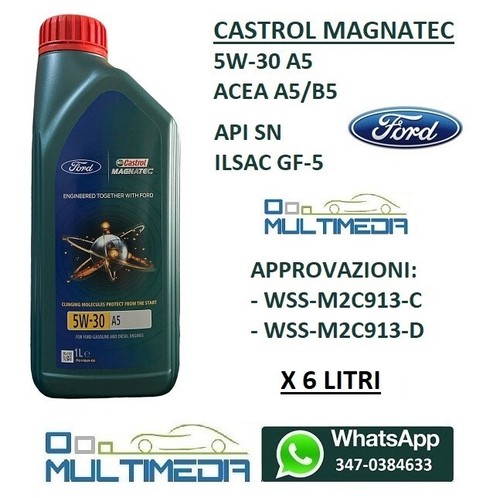 Litri olio motore castrol - 6,
