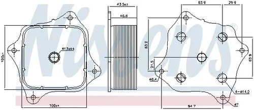 Radiatore olio motore