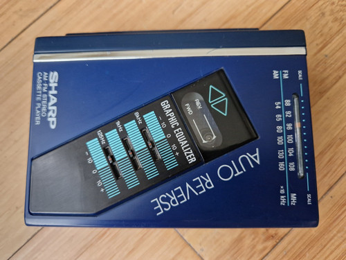 Sharp 515 walkman radio - jc-515(bl),