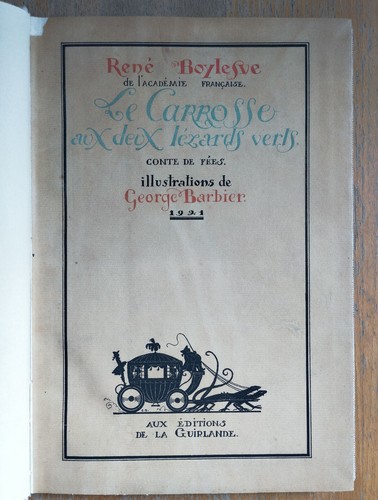 George barbier carrosse - ,