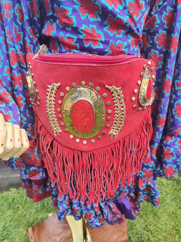 New boho suede fringed - , tassles