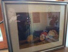 Quadro Ad Olio Natura Morta Anni 50