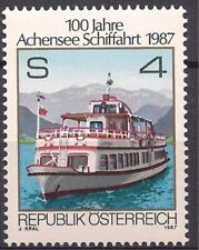 Austria 1987 Passeggeri Traghetto Navi Barca Montagna Lago Vela Nautica Navi Mnh