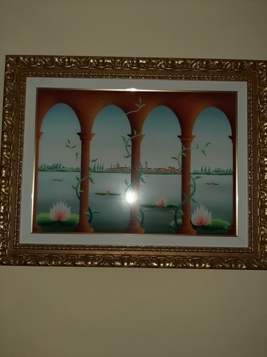 Quadro pittura vetro - pittura, su