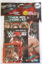 WWE Then Now Forever Album Vuoto + 5 Bustine Figurine Wrestling Topps