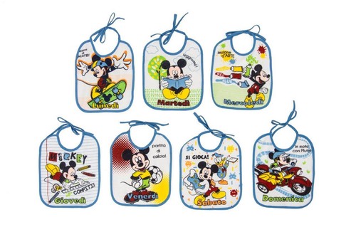 Mickey set regalo bavaglini - mickey,