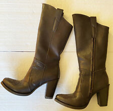 GIANNI BARBATO STIVALI MOD TEXANI CON RICAMO MADE IN ITALY HAND MADE 100% EU37½ 