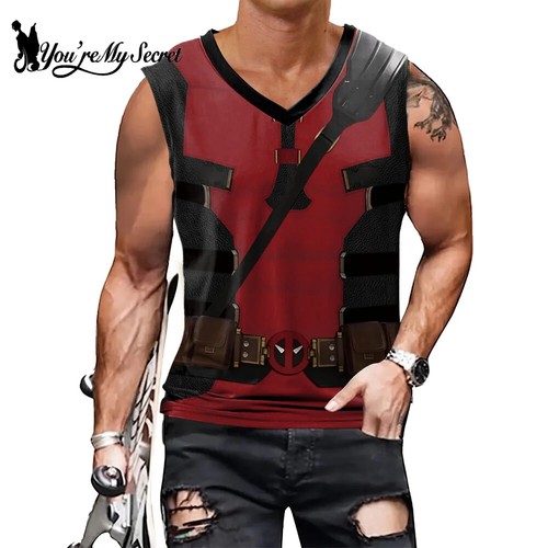 Gilet stampato deadpool - stampato,