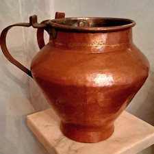 ANTICA ANFORA VERSATOIO BROCCA RAME MASSICCIO