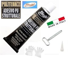 COLLA ADESIVO STRUTTURALE POLIURETANICO TRASPARENTE 60ml " SIGILL" MADE IN ITALY