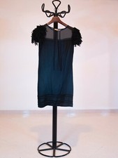 Abito donna nero con maniche