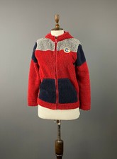 Felpa con cappuccio e zip in pile poliestere rosso NAPAPIJRI per bambini taglia 14/162