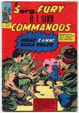[895] SERGENTE FURY E I SUOI COMMANDOS ed. Le Maschere 1966 n. 6 stato Quasi Ott