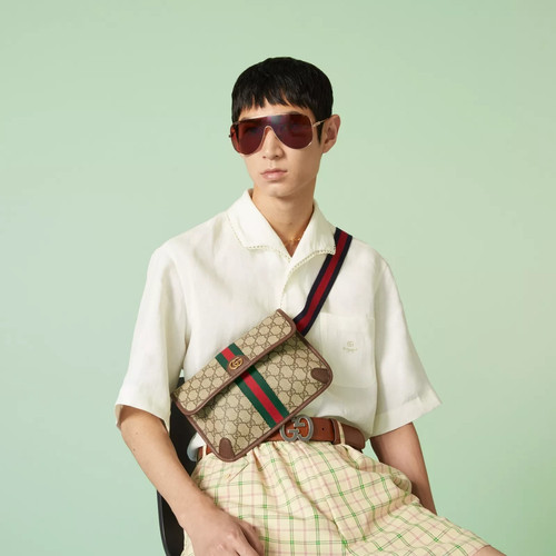 Borsa tracolla gucci gg - a,